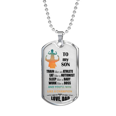 Father and Son Jewelry From Papa Christmas Gifts, Birthday Gift Ideas for Boys L